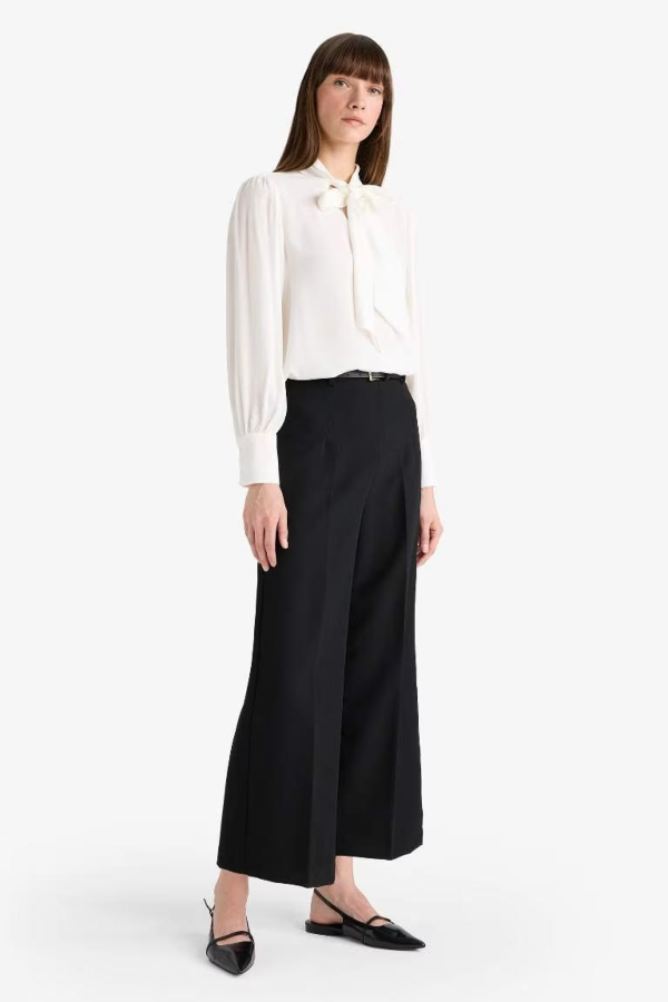 Resim Defacto Kadın Kanvas Pantolon E7242AX/BK81