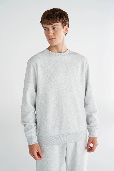 Resim Hummel Hml T-Pulse Male Co Regular Sweat Crew Neck Erkek Ceket 922442-9098