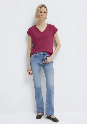 Resim Mavi Kadın T-shirt M1600961-70919