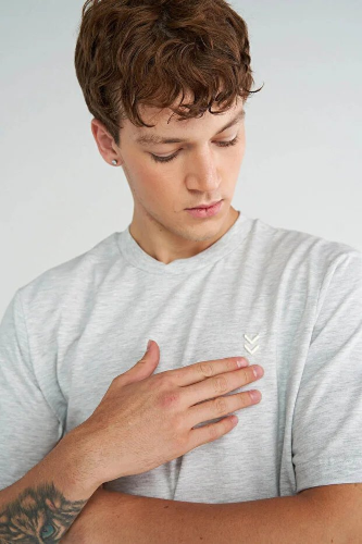 Resim Hummel Hml T-Pulse Male Co Regular S/S Erkek T-shirt 912263-9098