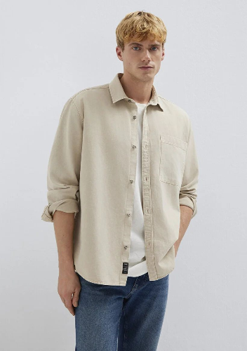 Resim Mavi Erkek Uzun Kol Gömlek M0211827-70004