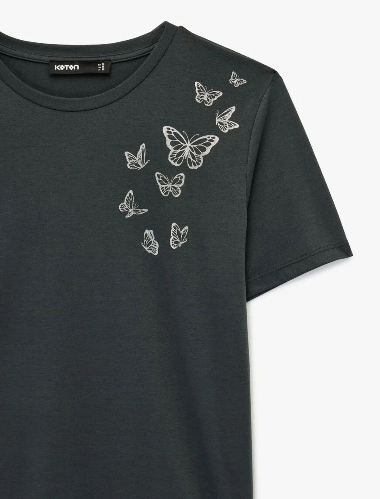 Resim Koton Kadın T-shirt 6SAK50131EK