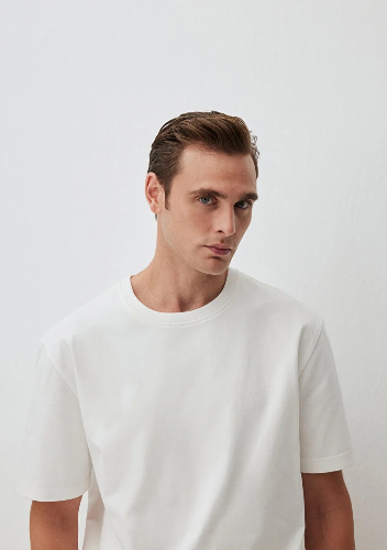 Resim Mavi Erkek T-shirt M0612269-70057