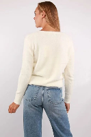 Resim Only Onlella Piumo Ls V-Neck Knt Kadın Kazak 15259562