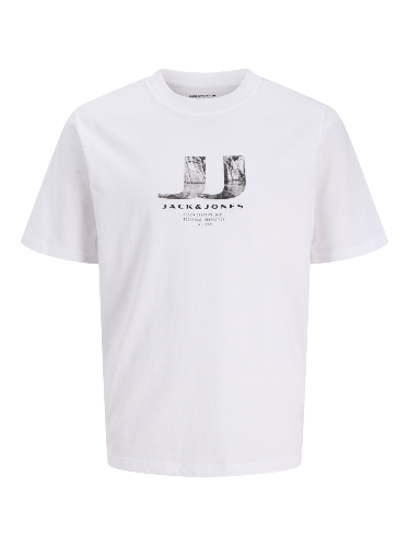 Resim Jack & Jones Jcodust Jj Photo Tee Ss Crew Fst Erkek T-Shirt 12297849