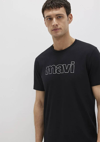 Resim Mavi Logo Erkek T-Shirt M065781-900