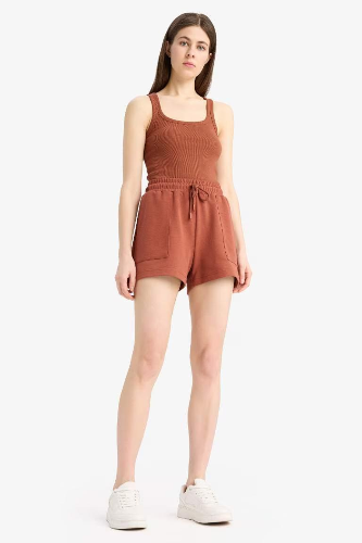 Resim Defacto Kadın Penye Şort D3327AX/BR49