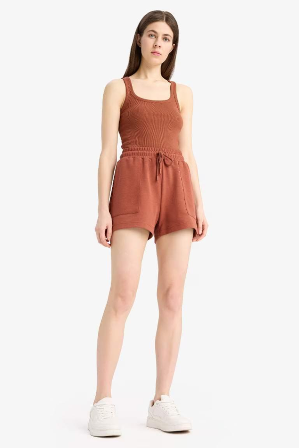 Resim Defacto Kadın Penye Şort D3327AX/BR49