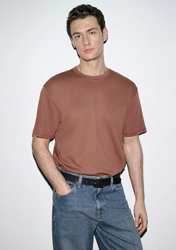 Resim Mavi Erkek T-shirt M0613168-70250