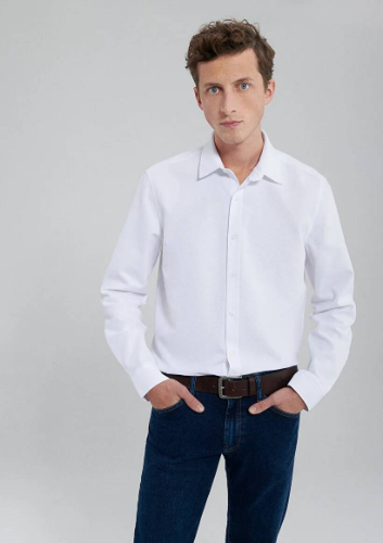 Resim Mavi Erkek Uzun Kol Gömlek M0210944-620