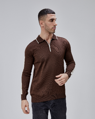 Resim Paul&More Erkek Triko Kazak 18042 Fermuarlı Polo Pl