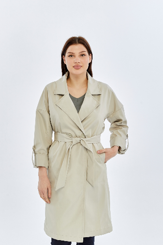 Resim Yenikoza Kadın Pardesü / Trençkot