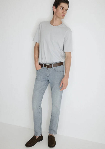 Resim Mavi Slim Straight Erkek Jean Pantolon M0035186548