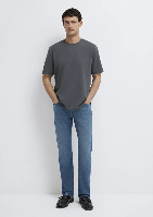 Resim Mavi Erkek T-shirt M0612731-70088