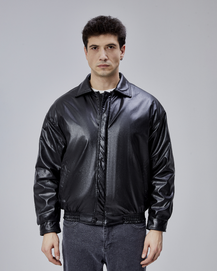 Resim Yenikoza Erkek Deri Mont ve Ceket