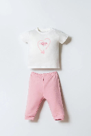 Resim U.S. Polo Assn Bebek Kız Bebek Sweat Takım Usb2975