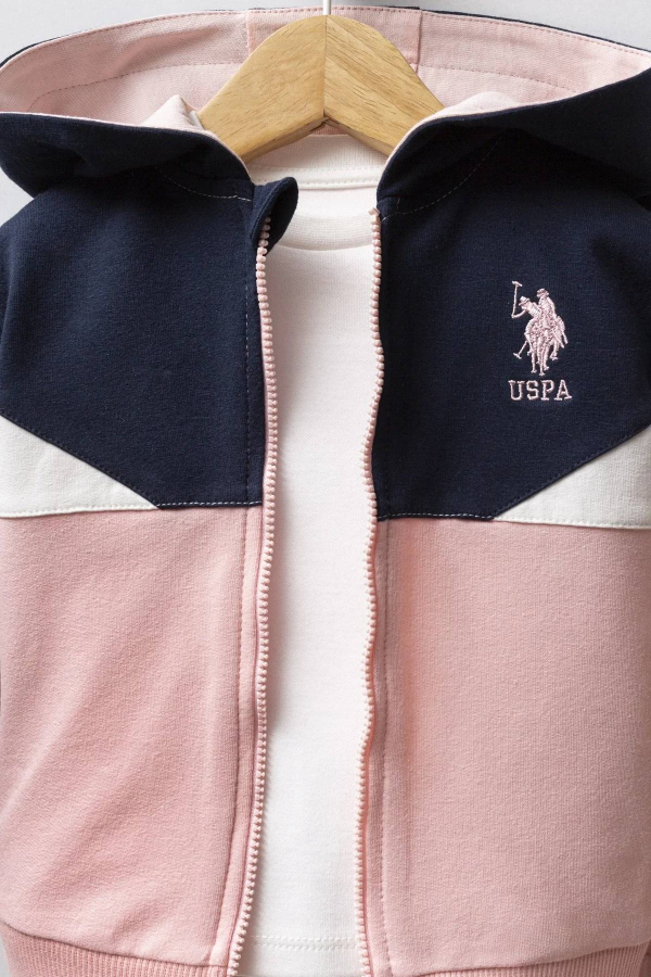 Resim U.S. Polo Assn Kids Kız Bebek Sweat Takım USB2758