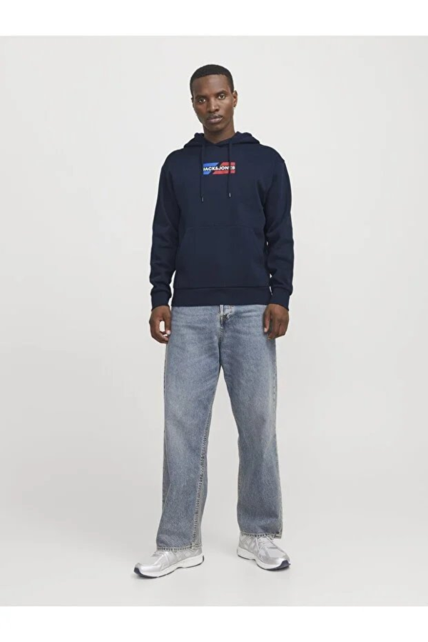 Resim Jack & Jones Jjecorp Graphic Sweat Hood Noos Erkek Sweat 12268422