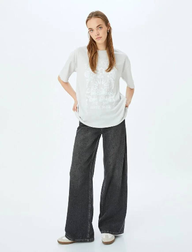 Resim Koton Kadın T-shirt 5SAL10075IK