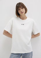 Resim Mavi Mavı Baskılı Kadın T-Shirt M1612518-70057