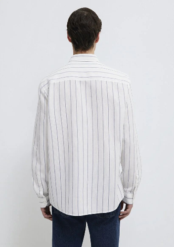 Resim Mavi Erkek Uzun Kol Gömlek M0211384-86702