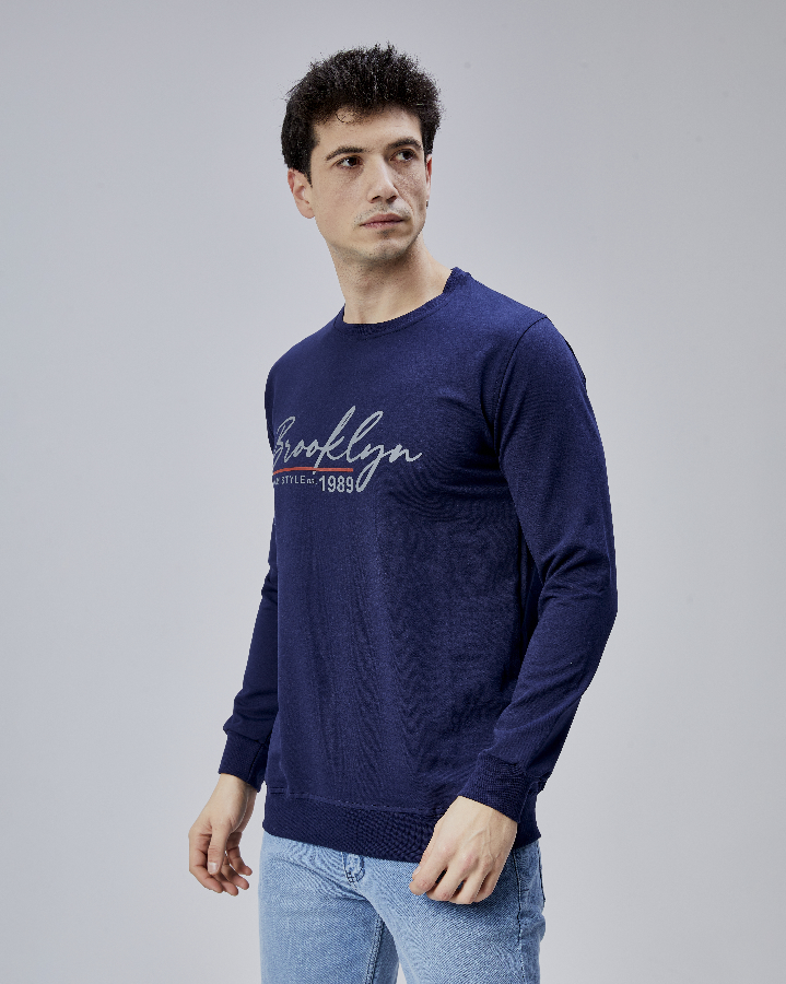 Resim Paul&More Erkek Sweat Brooklyn 0 Yaka 2 İp