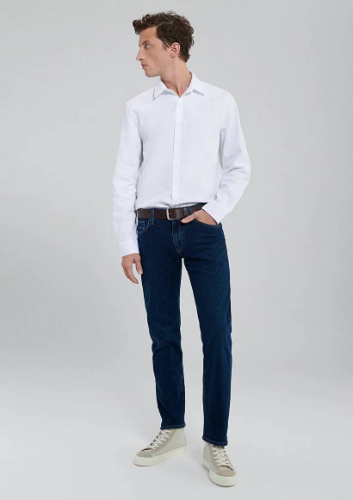 Resim Mavi Erkek Uzun Kol Gömlek M0210944-620