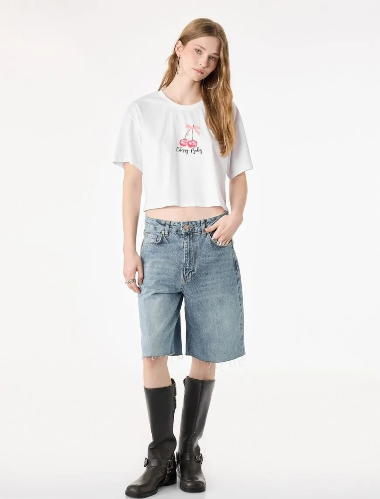 Resim Koton Kadın T-shirt 6SAL10095IK