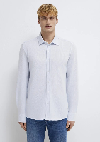 Resim Mavi Erkek Uzun Kol Gömlek M0211857-70775