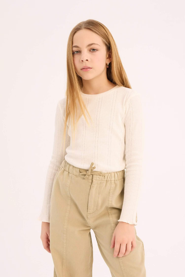 Resim Defacto Kız Çocuk Sweat D9234A8/WT16