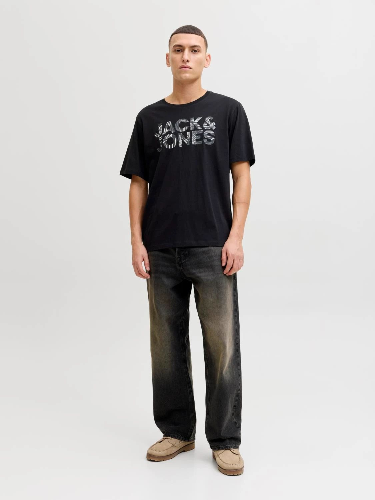 Resim Jack & Jones Jjejeff Logo Tee Ss Sn Erkek T-shirt 12288536