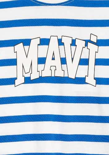 Resim Mavi Erkek Çocuk Tişört M6610251-91364