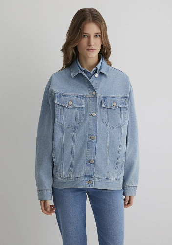 Resim Mavi Luna Kadın Jean Ceket M1110177-89165