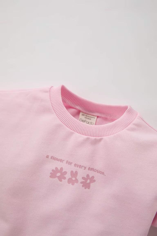 Resim Defacto Kız Bebek  Sweat Takım C2504A5/PN441