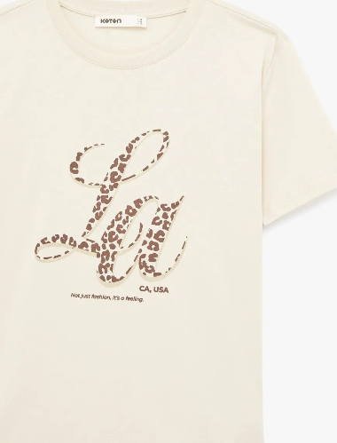 Resim Koton Kadın T-shirt 6SAK50148EK