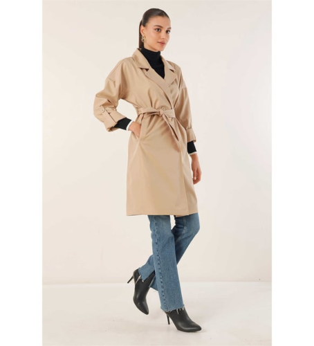 Resim Yenikoza Kadın Pardesü  Trençkot