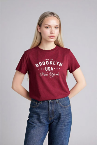 Resim Defacto Kadın T-shirt H1409AX/BR115