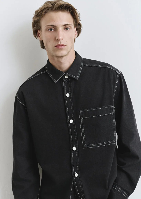 Resim Mavi Erkek Uzun Kol Gömlek M0211865-90850