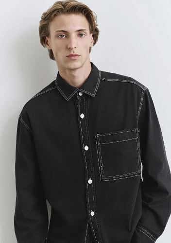 Resim Mavi Erkek Uzun Kol Gömlek M0211865-90850