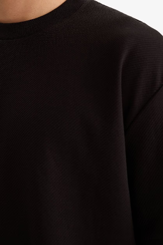 Resim Defacto Erkek T-shirt F9856AX/BK81