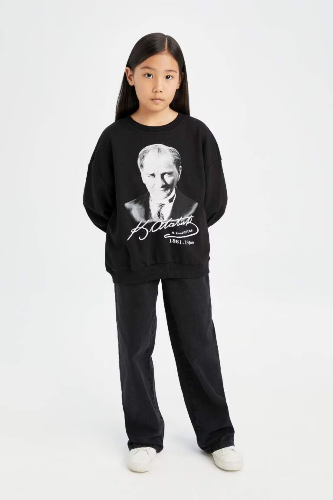 Resim Defacto Kız Çocuk  Sweat D4187A8/BK81