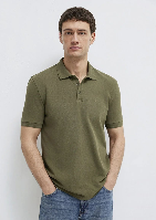 Resim Mavi Polo Yaka Erkek T-shirt M064946-71543