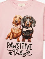 Resim Koton Kız Çocuk T-shirt 6SKG10057AK