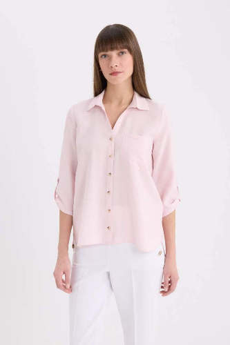 Resim Defacto Kadın Uzun kol Gömlek M9407AZ/PN688