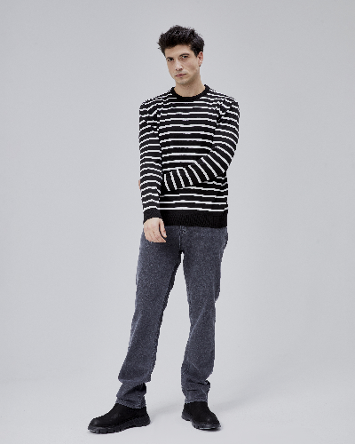 Resim Paul&More Erkek Triko Kazak K-16443 O Yaka