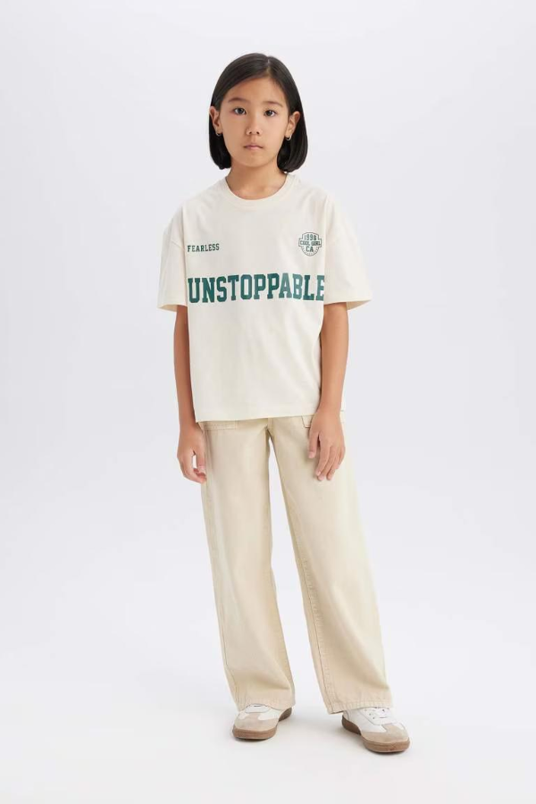 Resim Defacto Kız Çocuk  T-shirt D8538A8/ER233