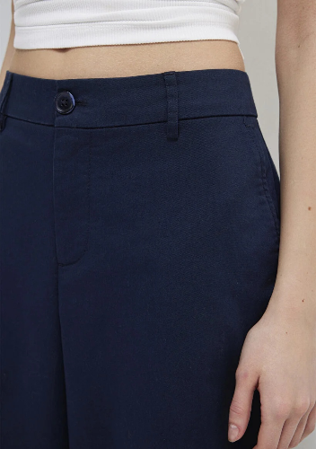 Resim Mavi Kadın Kanvas Pantolon M1011160-82318