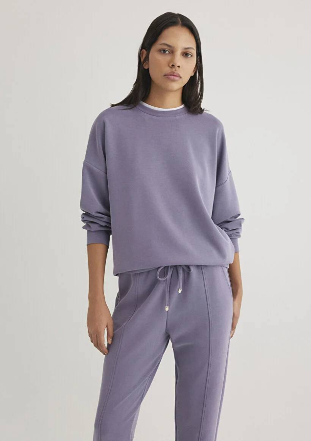 Resim Mavi Oversize Kadın Sweat M168837-70608