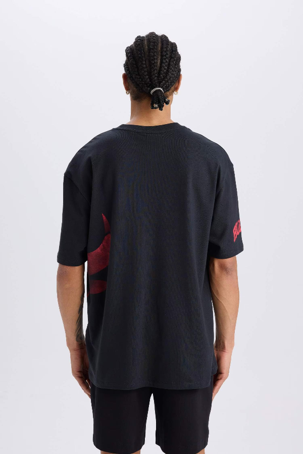 Resim Defacto Erkek  T-shirt B3889AX/BK34