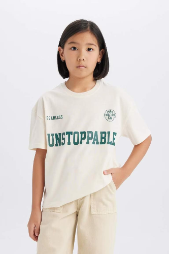 Resim Defacto Kız Çocuk  T-shirt D8538A8/ER233